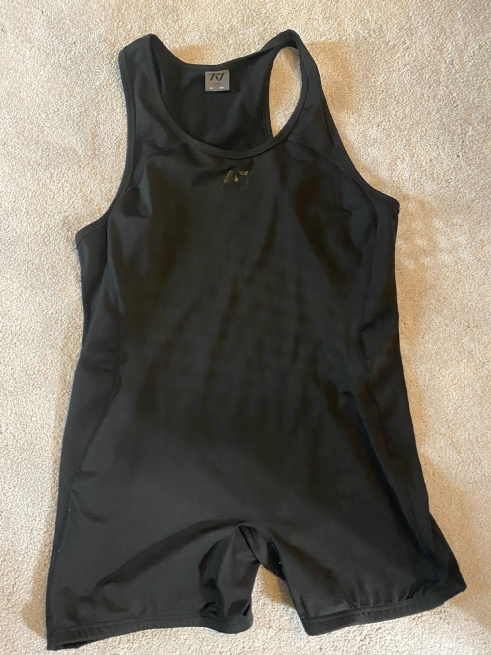 A7 Men's Black Athletic Singlet